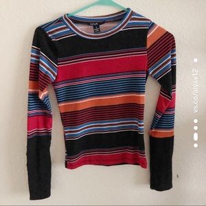 Striped long sleeve shirt